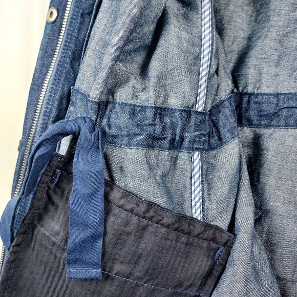 Talbots Plus Denim Utility Jacket 2X Women’s Cotton Hemp Long Sleeve - Picture 8 of 11